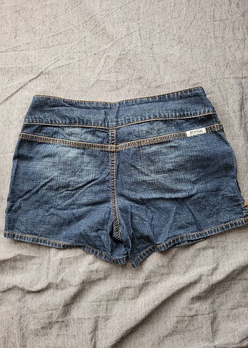 Tokalı Kadın Mini Kot Şort American Vintage - Görsel 3