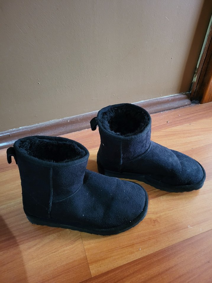 Siyah ugg bot Süet - Görsel 3