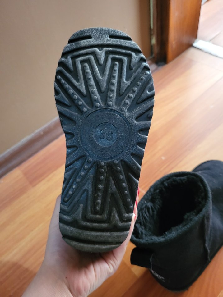 Siyah ugg bot Süet - Görsel 4