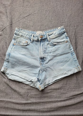 stradivarius Mini Kot Şort - Görsel 2