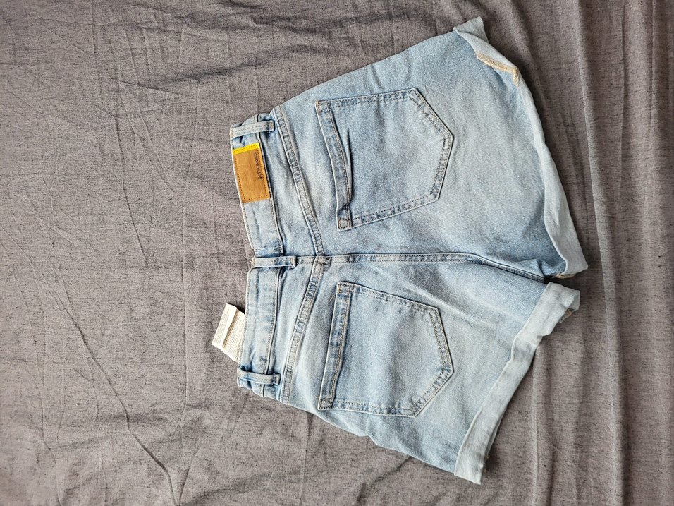 stradivarius Mini Kot Şort - Görsel 4