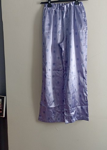 Mor Puanlı Kısa Kollu Kadın Pijama Takımı - Görsel 3