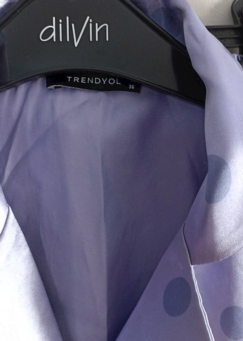 Mor Puanlı Kısa Kollu Kadın Pijama Takımı - Görsel 2