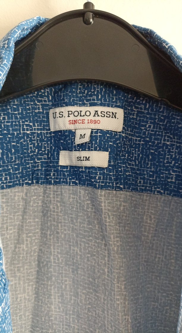 Düğmeli Uzun Kollu Mavi Denim Erkek Gömlek - Görsel 2