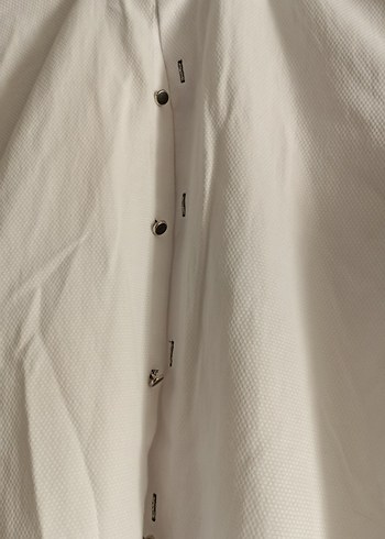Düğmeli Beyaz damat Erkek Gömlek - Görsel 2