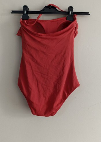 kiremit Mini Fırfırlı Kadın Mayo - Görsel 2