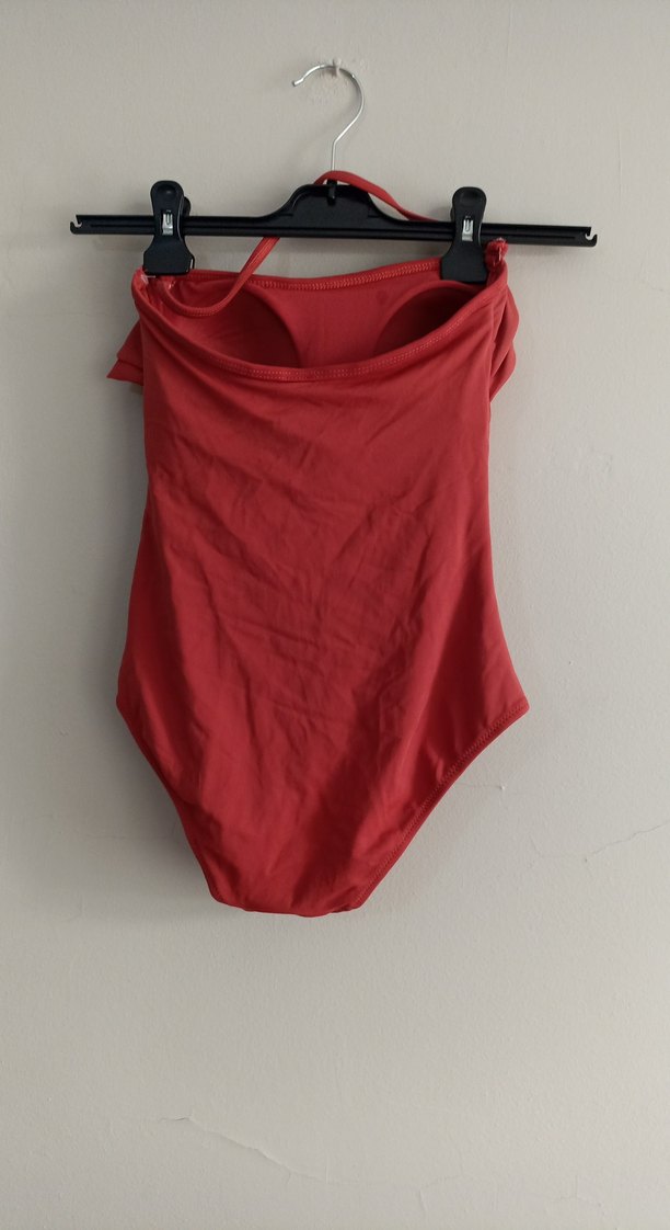 kiremit Mini Fırfırlı Kadın Mayo - Görsel 2