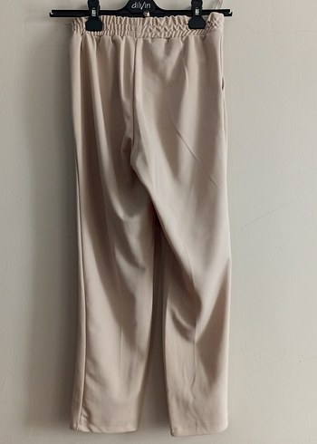 Bej Midi Kadın Kumaş Pantolon - Görsel 2