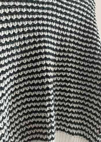 Çizgili Örgü Kadın Kazak - Görsel 2