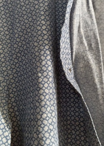 Erkek Mavi Denim Uzun Kollu Gömlek - Görsel 3