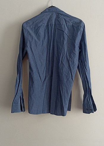 Erkek Mavi Denim Uzun Kollu Gömlek - Görsel 4