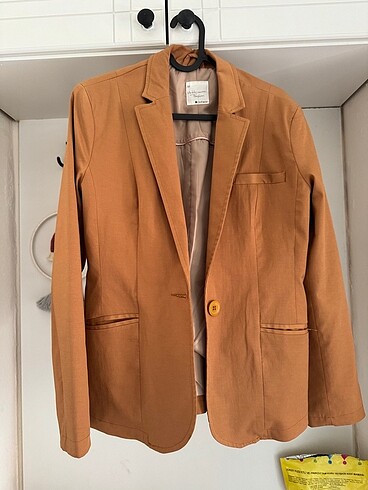 Kahverengi Kadın Blazer Ceket
