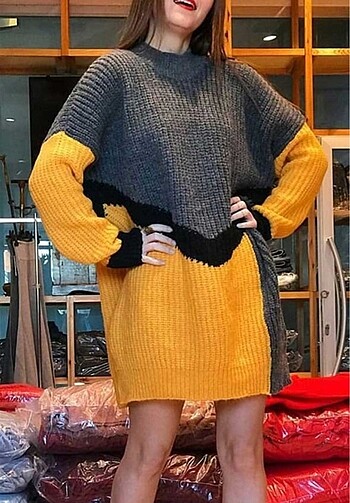 Oversize Triko Tunik