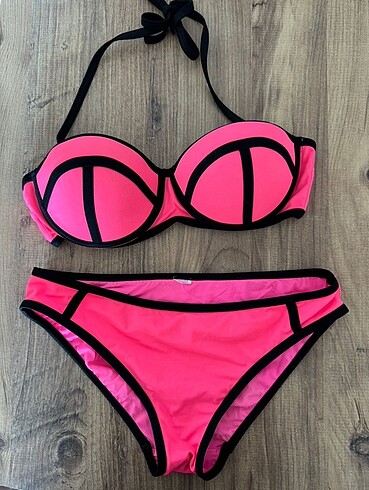 Pembe Neon Bikini Takımı