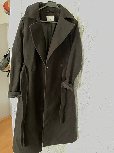 H&M HM kadın siyah kaban