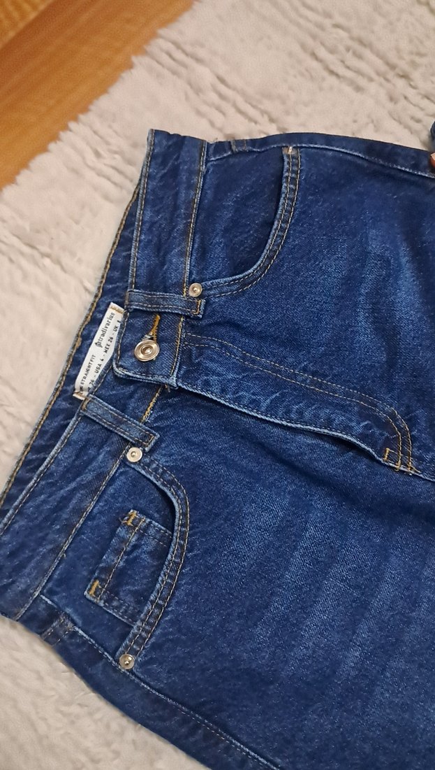 Lacivert Kadın Kot Pantolon - Görsel 4