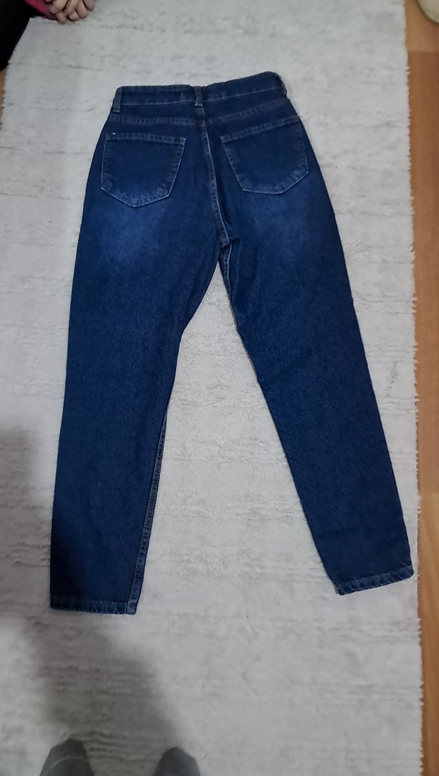 Lacivert Kadın Kot Pantolon - Görsel 2