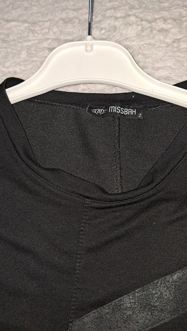 Siyah Uzun Kollu Uzun Tunik - Görsel 3