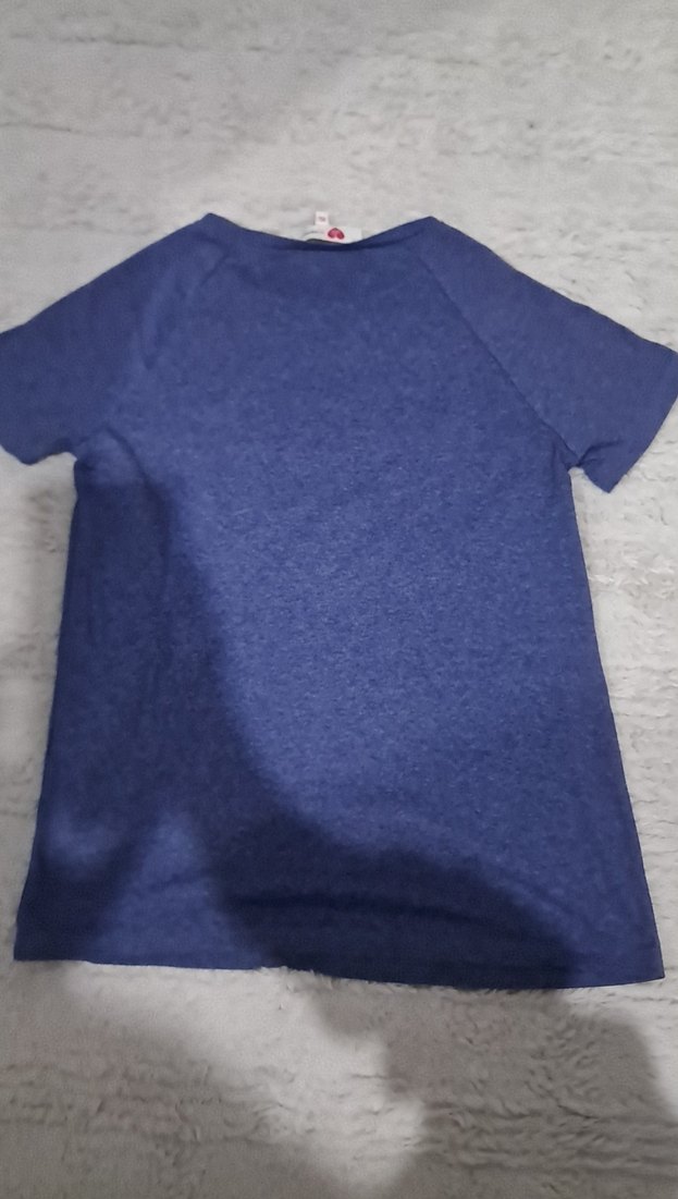 Koyu Mavi Unicorn Baskılı Tişört - Görsel 4