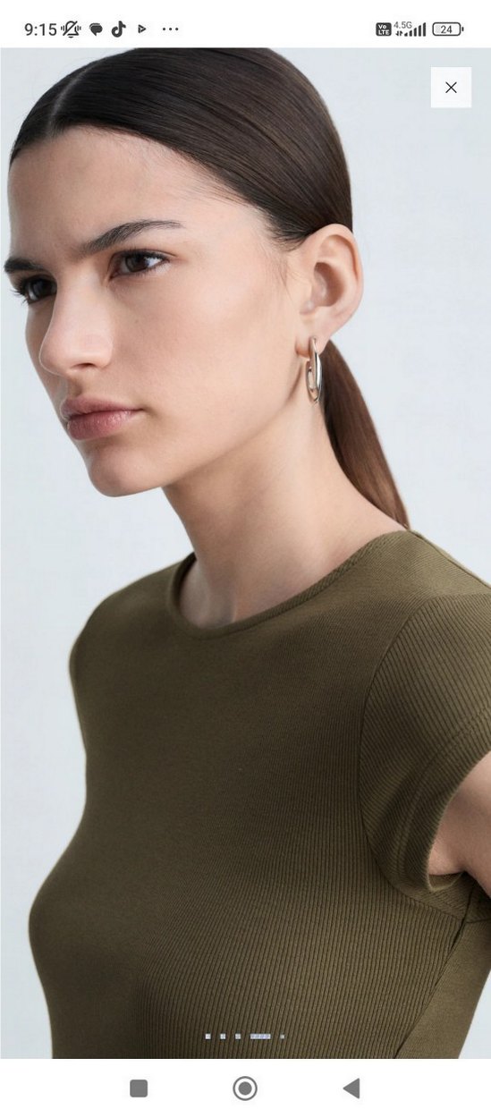 Kadın Haki Uzun Kolsuz Elbise - Görsel 3