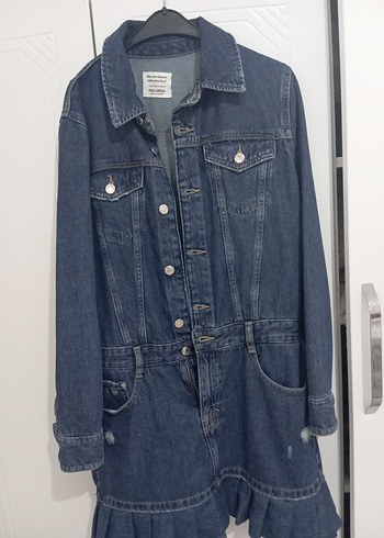 Mavi Kadın Denim Midi Ceket