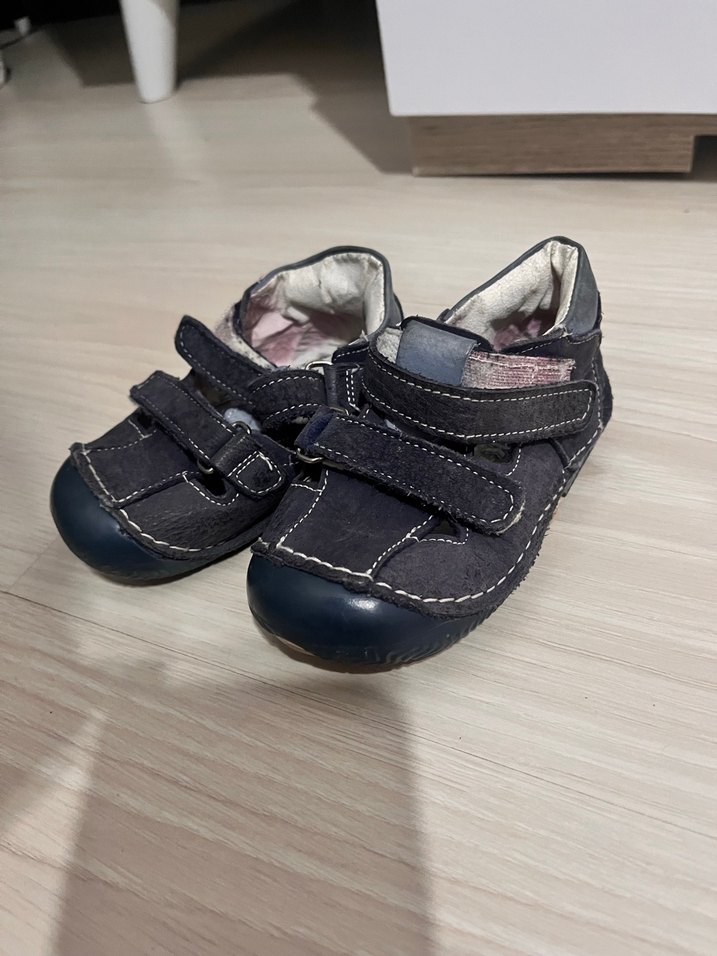 Mavi ve Gri Erkek Bebek İlk Adım Ayakkabıları - Görsel 4