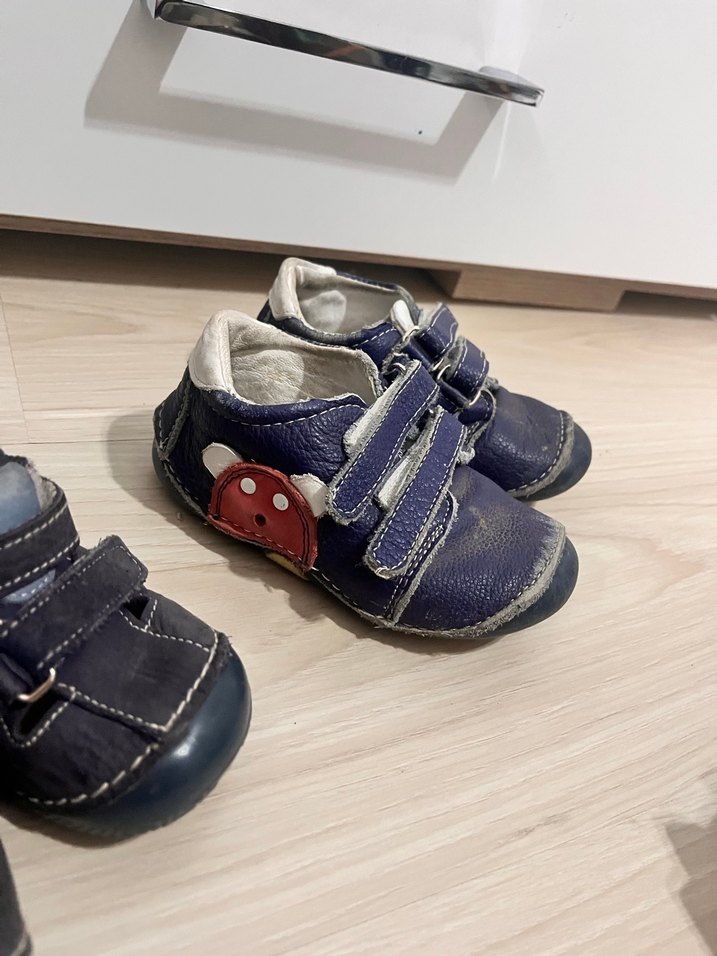 Mavi ve Gri Erkek Bebek İlk Adım Ayakkabıları - Görsel 3