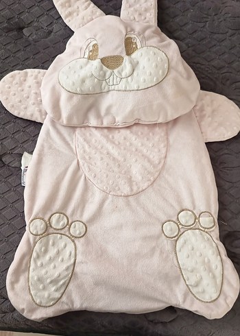 Pembe Nakışlı Polar Bebek Uyku Tulumu - Görsel 2