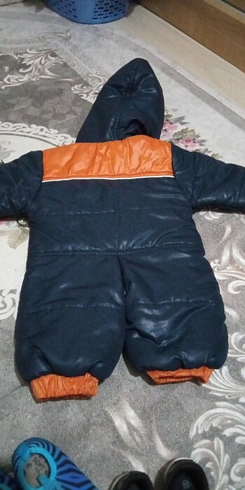 1 Yaş Beden siyah Renk Çocuk kışlık tulum