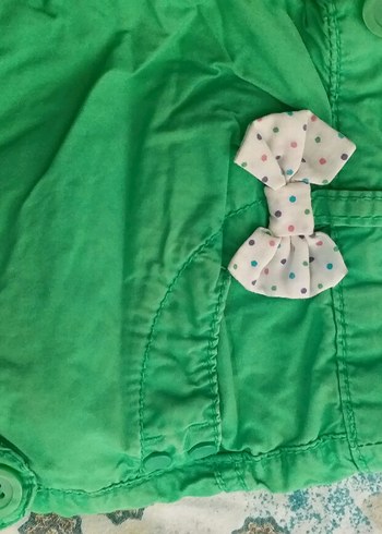 Yeşil Düğmeli Kız Şortu - Görsel 2