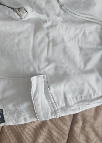 Bershka Erkek Beyaz Keten Şort