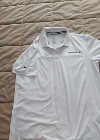Nike Erkek Beyaz Polo Tişört, Kısa Kollu, Fitted