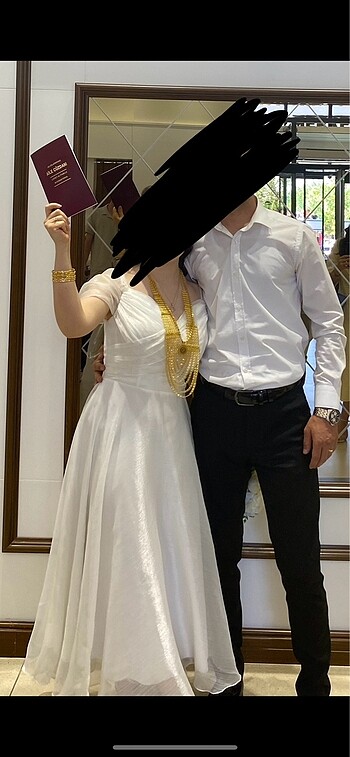 s Beden beyaz Renk Nikah elbisesi