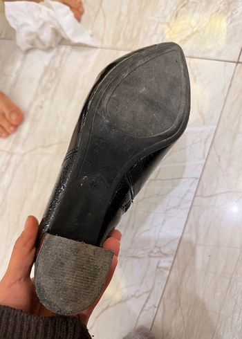 Yılan Desenli Kemerli Kahverengi Deri Bot - Görsel 5