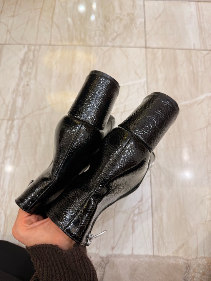 Yılan Desenli Kemerli Kahverengi Deri Bot - Görsel 3