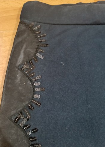 Diğer Kemer Detaylı Siyah Gotik Mini Etek