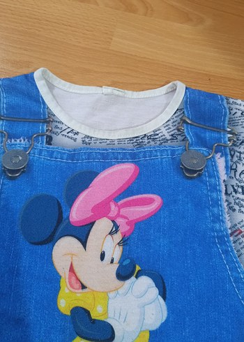 Diğer Minnie Mouse Baskılı Kot Elbise