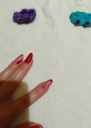 Kız Çocuk Beyaz Örgü Kısa Kollu Tişört - Görsel 5