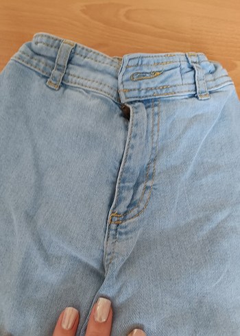 6 Yaş Beden Mavi Geniş Kesim kız çocuk Kot Pantolon