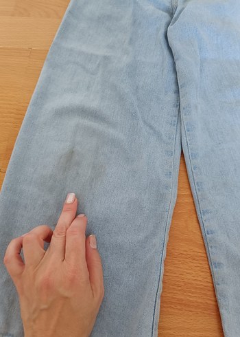LC Waikiki Mavi Geniş Kesim kız çocuk Kot Pantolon