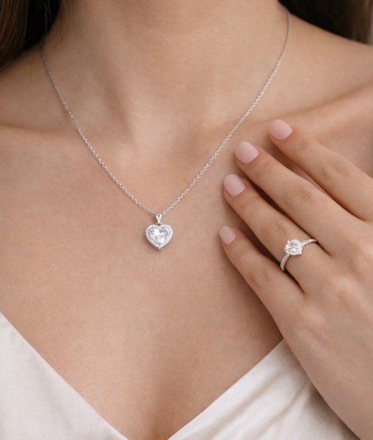 Yüzük ve kolye seti - Görsel 2