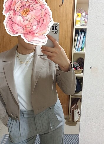 Crop blazer ceket 