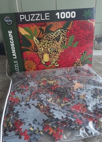 Leopar desenli puzzle
