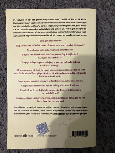  21. Yüzyıl için 21 ders - Yuval Nora Harari