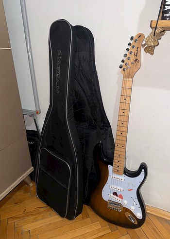 Jay Turser JY-300M-TSB elektro gitar ve Angel ANG-10-BK amfi - Görsel 2