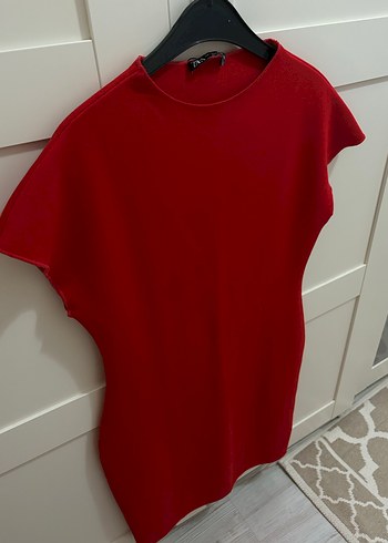Zara kırmızı elbise - Görsel 2