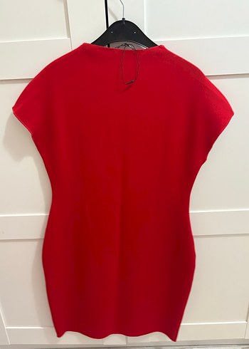 Zara kırmızı elbise - Görsel 4