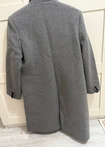 Mango italyan yün kaban gri - Görsel 2