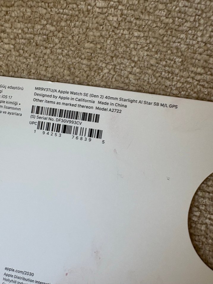 Beyaz Akıllı Saat Apple Watch se 40 mm - Görsel 2