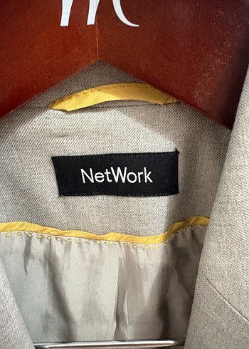 Network Gri Kadın Klasik Kesim Blazer Ceket - Görsel 3